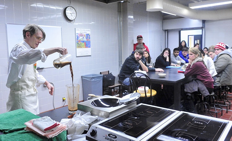Professor Jeffrey Pilcher teaches food history at U of T Scarborough (photo by Ken Jones)