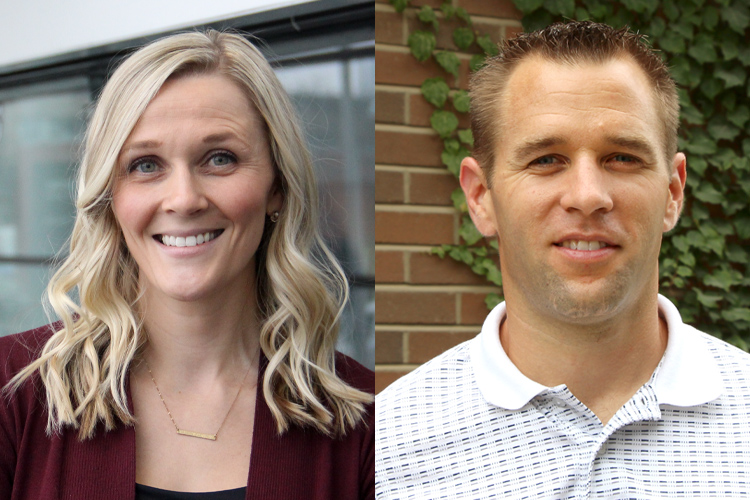 Jenna Gillen (left) and Daniel Moore (right) are both researchers in U of T’s Faculty of Kinesiology and Physical Education (photos courtesy of KPE)