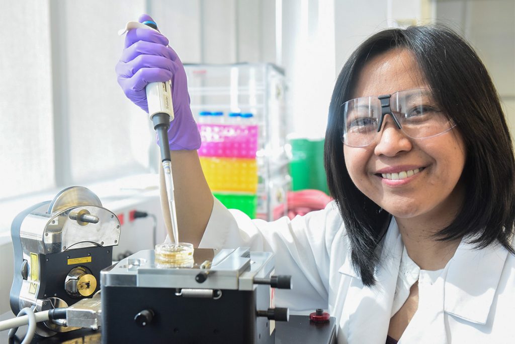 Ruby Sullan, an assistant professor at U of T Scarborough, says her team has designed an approach that can curb the onset of drug resistance in bacteria (photo by Ken Jones)